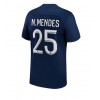 Paris Saint-Germain Nuno Mendes #25 Hemmatröja 2022-23 Korta ärmar